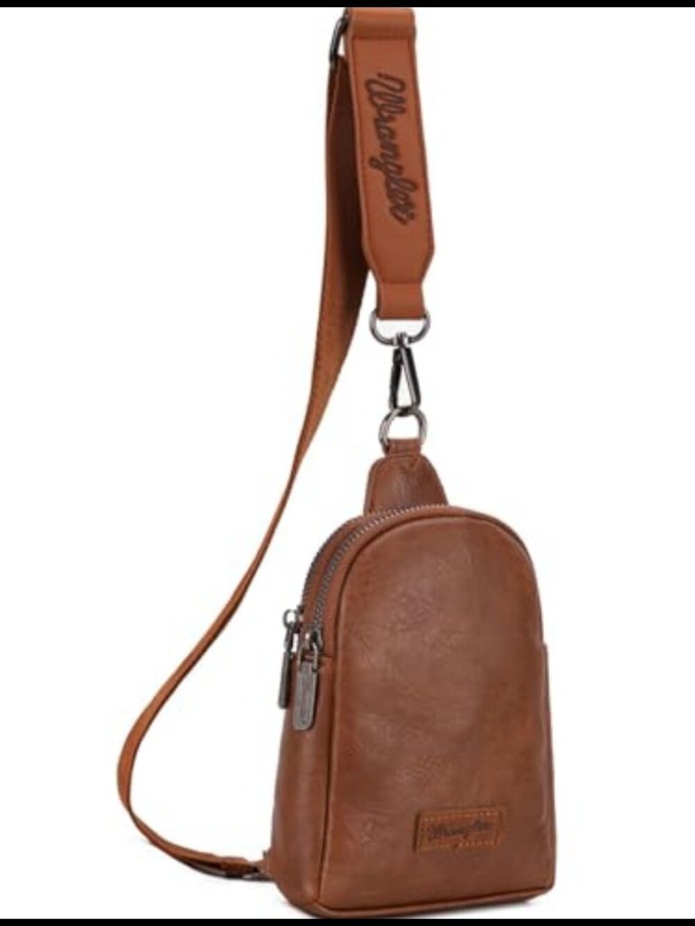 PU Leather Crossbody Sling Bag Adjustable Strap Women's Travel Purse
